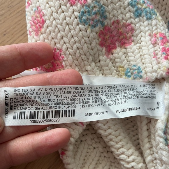 Zara Crochet Cropped Tank Top with Floral Print S - Picture 13 of 14